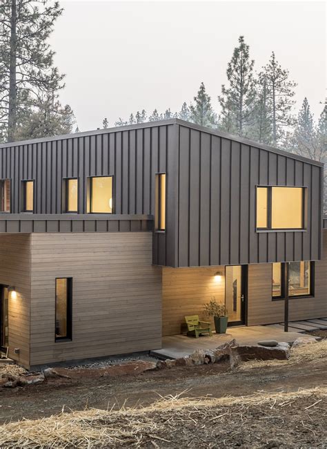 metal house siding near me|residential modern metal siding house.